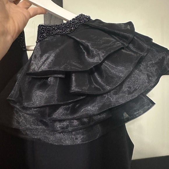 Cameron Blake - 119645 Beaded Organza Trumpet Dress - Picture 5 of 10